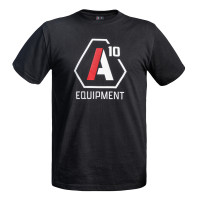 T shirt Strong A10 noir logos blanc / rouge