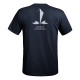 T shirt Strong logos Marine Nationale bleu marine