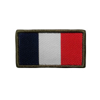 Patch drapeau français haute visibilité brodé sur tissu A10 Equipment Univers Militaire